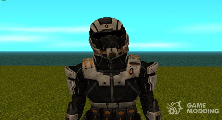 Shepard mujer con armadura de Cerberus Ajax de Mass Effect para GTA San Andreas