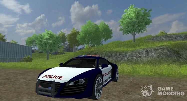 El Audi R8 Police car para Farming Simulator 2013