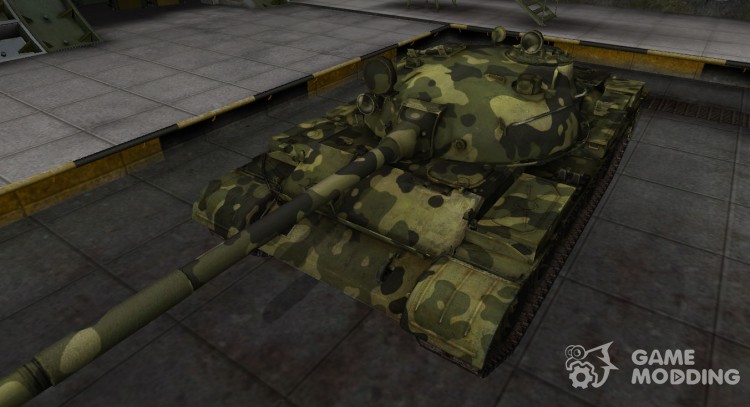 Skin for t-62A camouflaged for World Of Tanks
