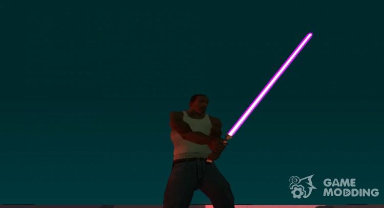 Розовый световой меч v2 для GTA San Andreas