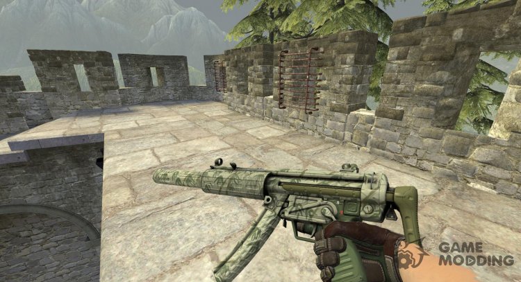 MP5-SD Бамбуковый сад для Counter-Strike Source