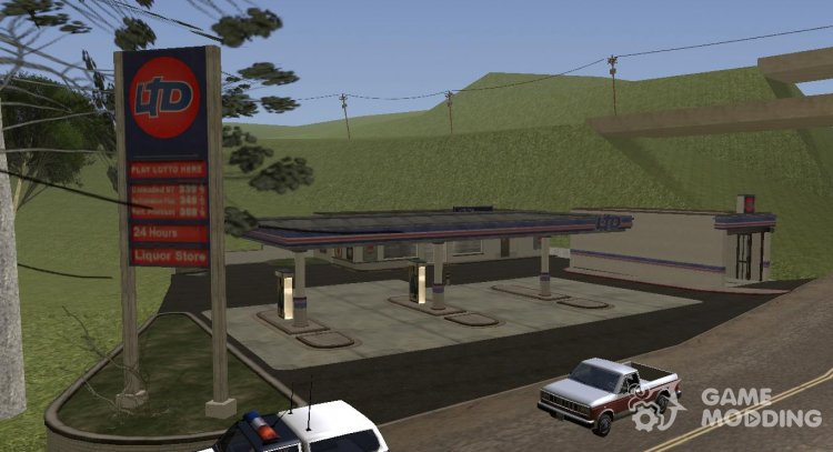 New Gas Station In Angel Pine для GTA San Andreas