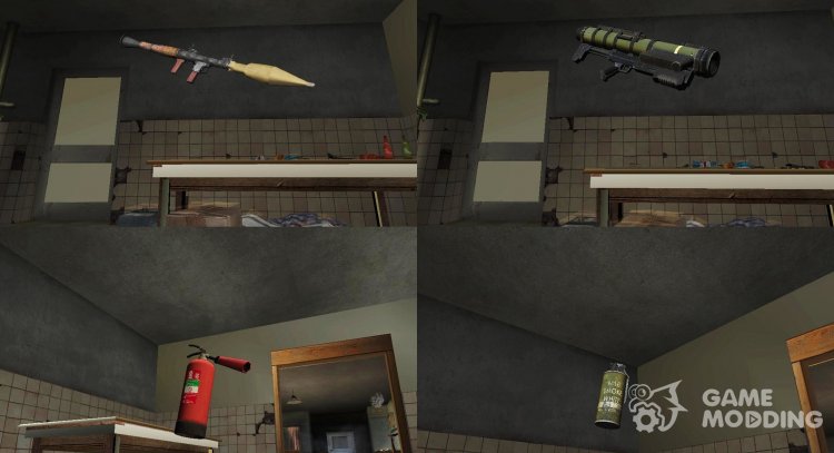 Pack 15 different weapons (part 2) for GTA San Andreas