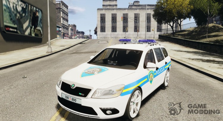 Skoda Octavia Policija (Croatian police) [ELS] для GTA 4