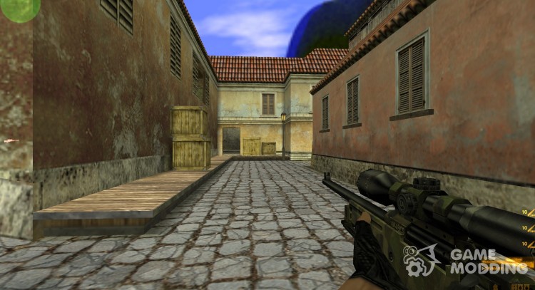 AWP CAMO with new scope for Counter Strike 1.6