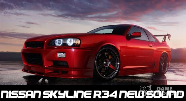 Nissan Skyline R34 Nuevo Sonido para GTA San Andreas