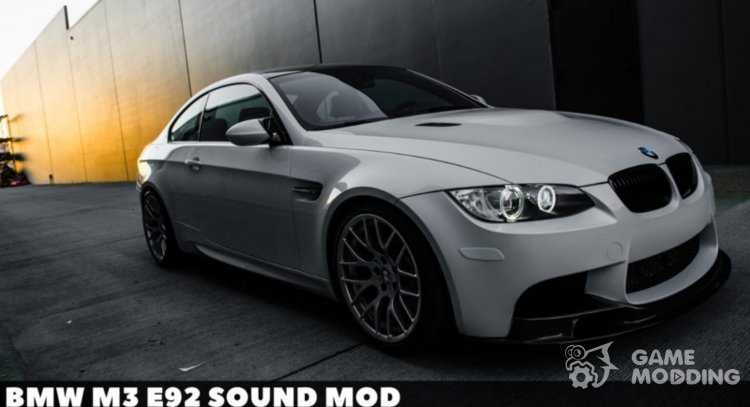 BMW M3 E92 Sonido mod para GTA San Andreas