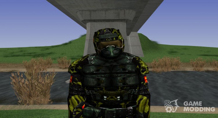 Член группировки Комсомол в бронекостюме «СКАТ-9М» из S.T.A.L.K.E.R для GTA San Andreas