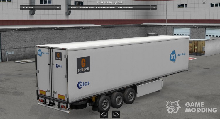 Dutch Supermarkets Trailers Pack v 1.3 para Euro Truck Simulator 2