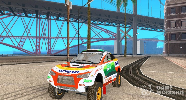 Mitsubishi Racing Lancer from DIRT 2 для GTA San Andreas