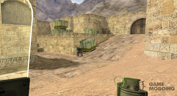 New textures grenades and transparent tactical shield for Counter Strike 1.6