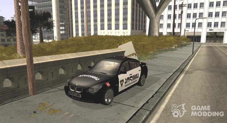 El BMW M5 (E60) de la policía de Georgia para GTA San Andreas