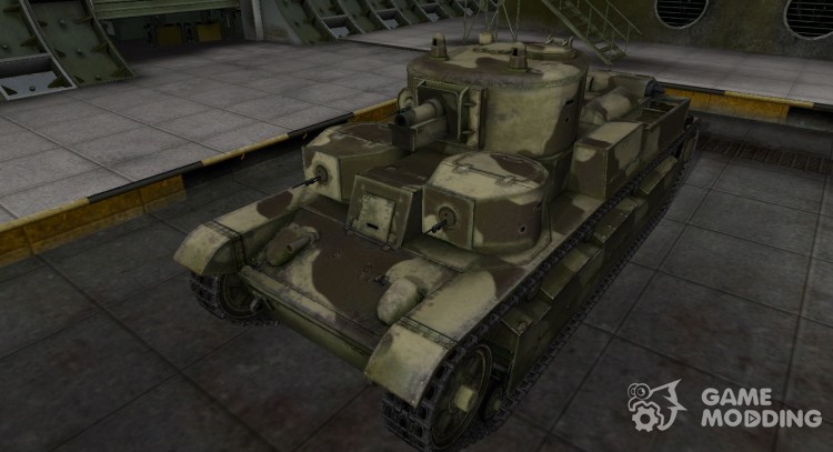 El desierto de skin para el T-28 para World Of Tanks