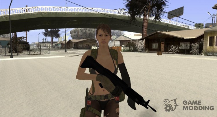 Skin HD Quiet (MGSV) v2 para GTA San Andreas