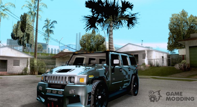 Coche del Hummer H2 Tuning para GTA San Andreas