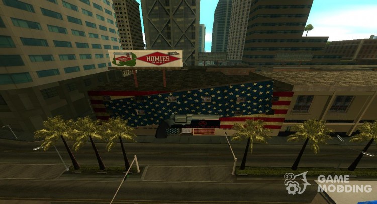 Ретекстур оружейного магазина в Лос-Сантос для GTA San Andreas