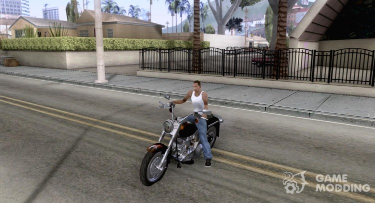 Harley Davidson FLSTF (Fat Boy) v2.0 piel 2 para GTA San Andreas