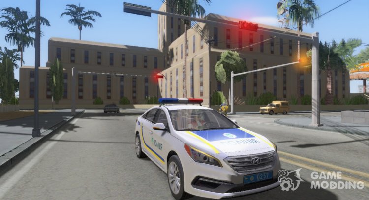 Hyundai Sonata Police Of Ukraine for GTA San Andreas