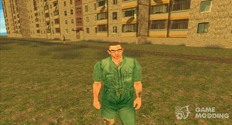 Manhunt 2-Danny Prison Outfit для GTA San Andreas