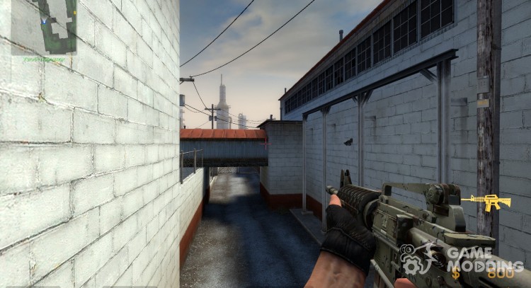 Шесть цвет пустыни камуфляж M4A1 для Counter-Strike Source