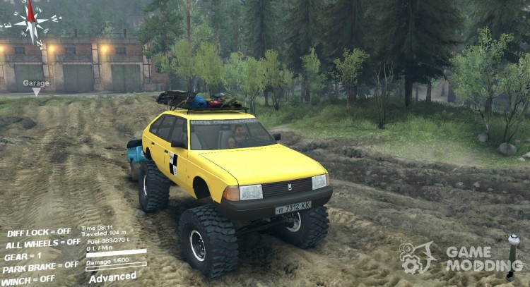 AZLK Moskvich 2141 taxi Monster for Spintires 2014