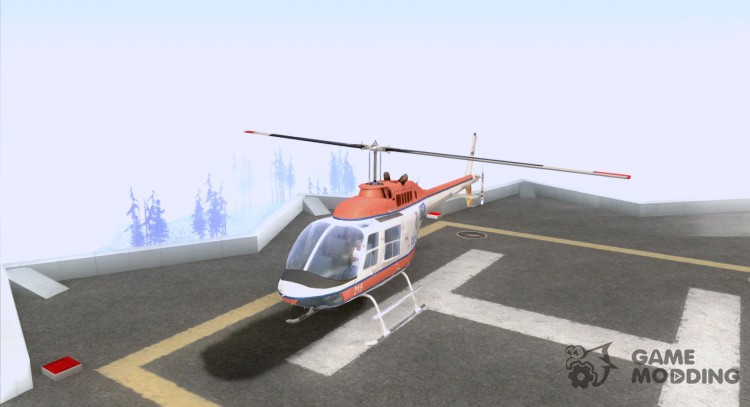Bell 206 B policía texture2 para GTA San Andreas