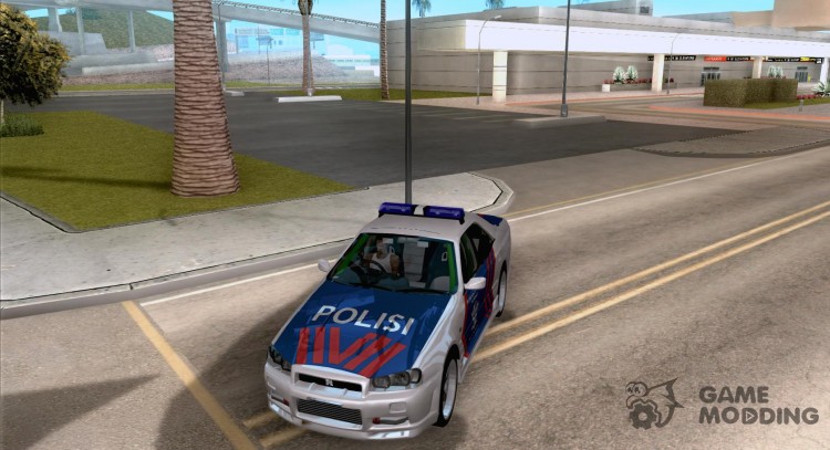 Nissan Skyline Indonesia Police для GTA San Andreas