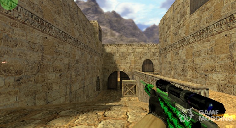 Techno Scout(Black And Green) for Counter Strike 1.6