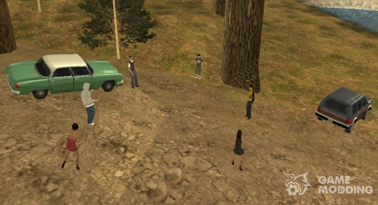 Вечеринка в лесу v.1.0 для GTA San Andreas