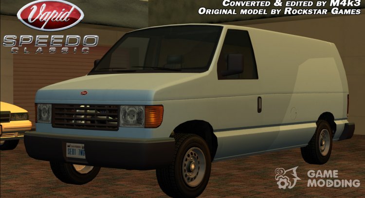Vapid Speedo Classic для GTA San Andreas