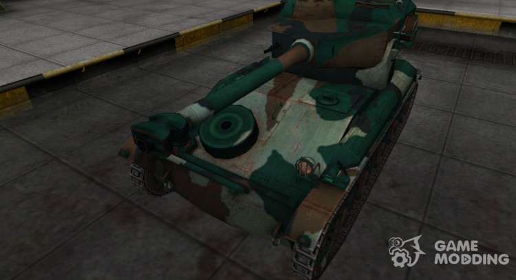 Французкий синеватый скин для AMX 12t для World Of Tanks