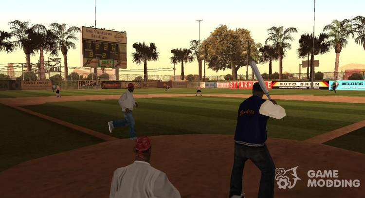 Animated baseball field for GTA San Andreas