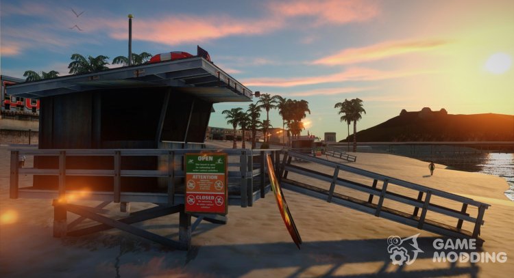 GTA 5 Life Guard Hut Updated для GTA San Andreas