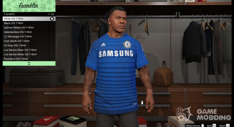 Chelsea shirt for Franklin for GTA 5