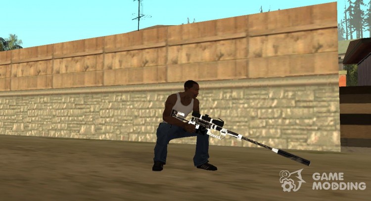 Desert Sniper Skeleton para GTA San Andreas