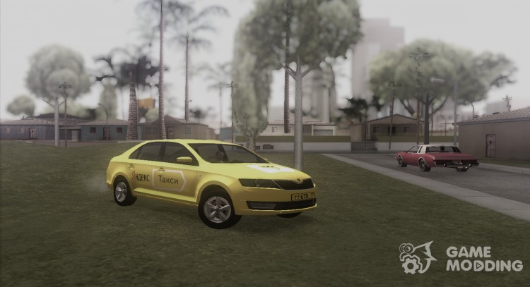 Skoda Rapid Яндекс Такси для GTA San Andreas