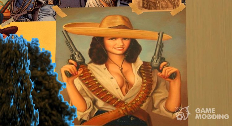 Плакаты - Дикий Запад для GTA San Andreas