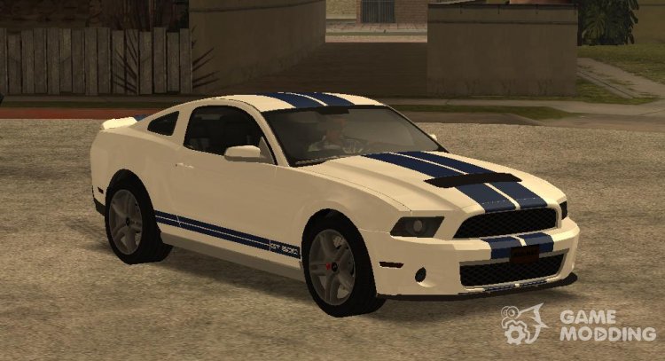 Ford Mustang Shelby GT500 2014 (Low Poly) for GTA San Andreas