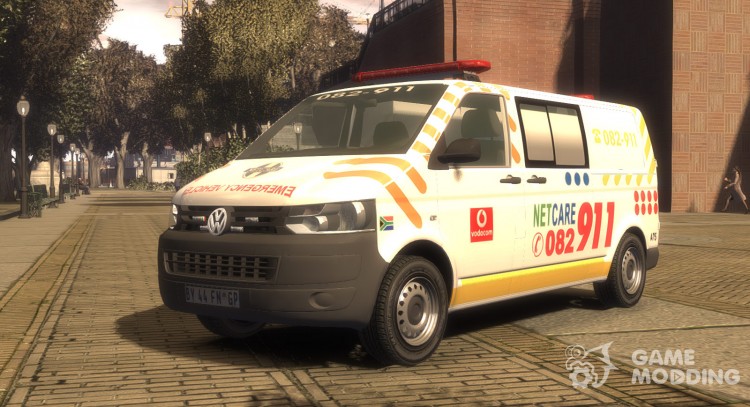 Volkswagen Transporter 2011 ambulance for GTA 4