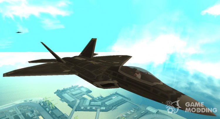 El F-22 Raptor Flash para GTA San Andreas
