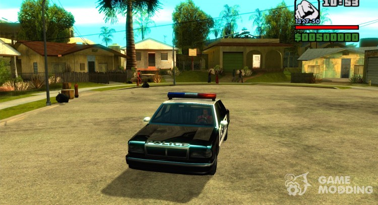 La ventaja del coche de policía para GTA San Andreas