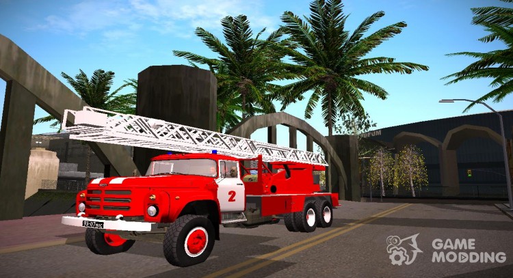 Zil-133 ГЯ de Incendios Автолестница para GTA San Andreas