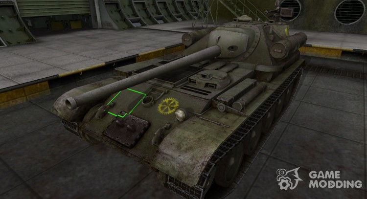 Контурные зоны пробития СУ-101 для World Of Tanks