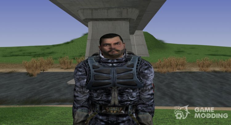 Член группировки Искатели с уникальной внешностью из S.T.A.L.K.E.R v.2 для GTA San Andreas