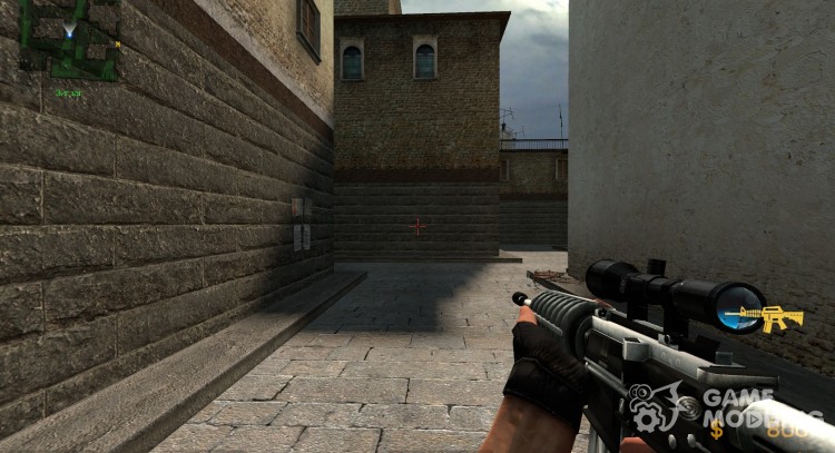 elions m4a1 skin for Counter-Strike Source