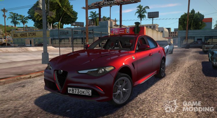 Alfa Romeo Giulia Quadrifoglio 2017 для GTA San Andreas