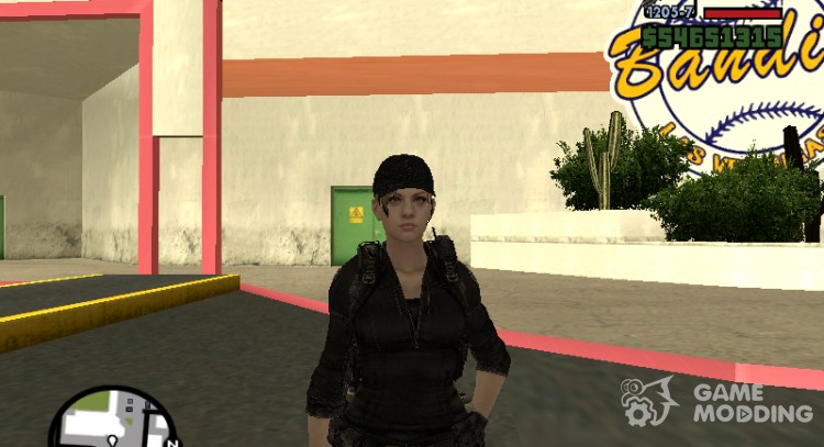 Jill in the form of STARS from the Essex convent Evil Raccon City Operation for GTA San Andreas