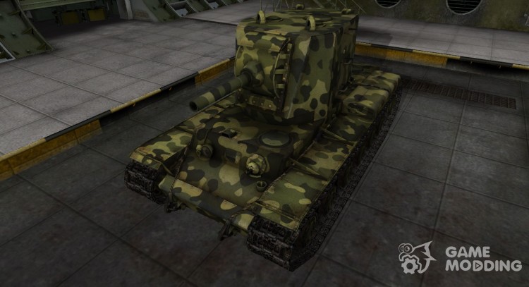 Скин для КВ-2 с камуфляжем для World Of Tanks