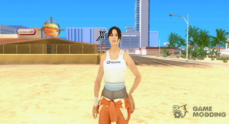Chell from Portal 2 for GTA San Andreas