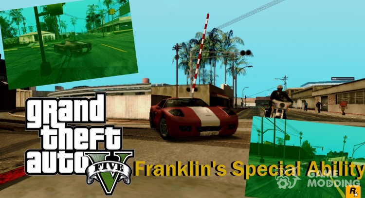 Special ability of Franklin with indicator for GTA San Andreas